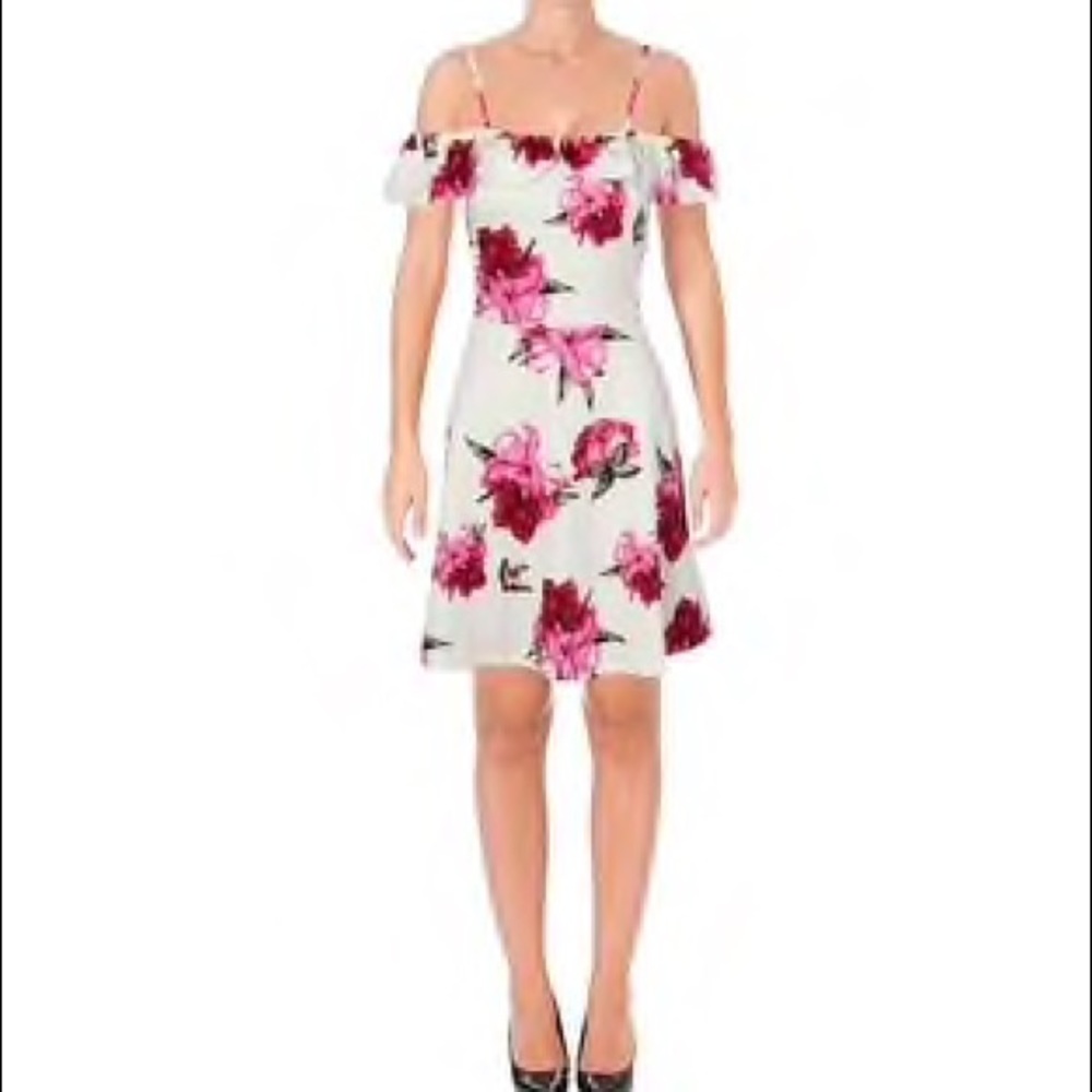 Flower print dress